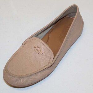 Coach Nude Cream Leather Moccasin Flats Sz. 8.5